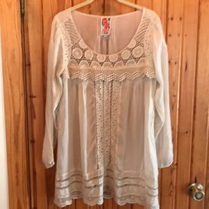Johnny Was Cream Blouse